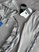 Весняно-осінній Костюм (бавовна) Adidas, чоловічий, зіп худі-штани, сірий, розмір M - изображение 4
