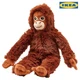 Мягкая плюшевая игрушка Орангутанг 20 см IKEA DJUNGELSKOG детская мини игрушка мавпа обезьяна обезьянка обезьяныш ИКЕА 206.061.02 - изображение 2
