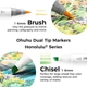 Набор спиртовых маркеров для скетчинга Кисть Долото рисования Ohuhu 120 Colors Dual Tips Alcohol Art Markers, Brush & Chisel - изображение 2