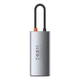 USB-хаб Baseus Multifunctional Metal Gleam 4-in-1 (CAHUB-CY0G) - зображення 3