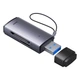 Кардридер Baseus Lite Series USB-A to SD/TF Grey (WKQX060013) - изображение 1