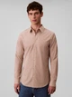 Рубашка хлопковая мужская Calvin Klein 316003814 L Бежевая (1161185687) - изображение 1