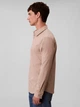 Рубашка хлопковая мужская Calvin Klein 316003814 L Бежевая (1161185687) - изображение 4
