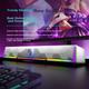 Колонки PHILIPS SPA4100 Bluetooth компьютерные с RGB-подсветкой, белые - изображение 4