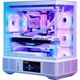 Корпус SAMA Border Magic White игровой ATX с экраном 6.2 дюйма, голосовым управлением, обратной установкой платы и двумя местами под СЖО 360 мм - изображение 2