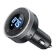 FM трансмиттер Baseus TG-CCLH-01 Bluetooth 5.0, автомобильный модулятор в прикуриватель, 2 USB 3.4A hands-free, дисплей напряжения - изображение 1