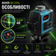 Лазерный нивелир BOXER BX3314 16 линий 4D 4 плоскости 360 зеленый луч самовыравнивающийся с двумя аккумуляторами - изображение 3