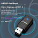 Бездротова мережева карта EDUP Mini без драйверів AX900 WiFi6, дводіапазонний бездротовий Bluetooth 5.3 5G, два входи, настільний ноутбук, приймач Win10/11 EP-AX910S - зображення 7