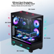 Корпус для материнской платы PHANTEKS XT523 View Black Sea View Tempered Glass Full View TX для настольного компьютера (боковая подсветка ARGB/поддержка водяного охлаждения 360 мм/Type-C) - изображение 9