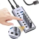 USB-хаб UNITEK H1314A на 7 портів USB 3.0 з блоком живлення та вимикачем - зображення 2