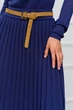 Спідниця в'язана з пряжі з еластичним поясом Розмір L-XXL (48-52) Синій - изображение 5