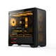 Игровой корпус Huntkey GX750S, черный, стальная сетка, боковая панель сталь-стекло, водяное охлаждение 360 мм, 12 мест для вентиляторов, для плат M-ATX - изображение 6