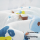Пеленка-одеяло Babycare из хлопка 4-слойная для новорожденных, 90х90 см, светло-серая - изображение 6