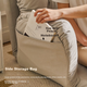 Розкладний диван JIAYI Lazy Sofa, одномісний розкладний диван-ліжко, підходить для сну або лежання, для вітальні, невеликих квартир, балкону, еркера, крісла, крісла для відпочинку - зображення 5