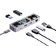 Док-станція DOCKCASE USB-C на 6 портів з HDMI 4K 60 Гц та гігабітним Ethernet - зображення 2