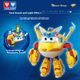 AULDEY Super Wings Детская игрушка-трансформер, робот с голосовыми и световыми эффектами, супер-аксессуар, подарок на день рождения для Цзинь Сяочжи. - изображение 7