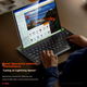 Клавіатура BIAZE PB554 бездротова Bluetooth для iPad, Huawei, Xiaomi та Lenovo, зелена - зображення 4