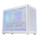 Корпус SAMA Quzao 3 Type-C белого цвета, настольный, портативный, формата Matx, с четырехсторонней сеткой, 5 позициями для вентиляторов, охлаждением ≤160 мм, видеокартой 350 мм и блоком питания ATX. - изображение 4