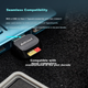 Швидкісний зчитувач карт пам'яті SanDisk USB 3.2, сумісний зі смартфонами, планшетами, екшн-камерами, дронами, відеореєстраторами, картами пам'яті для систем відеоспостереження - изображение 6