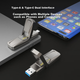 Твердотільний флеш-накопичувач Netac 256 ГБ USB 3.2 US5 Type-C з двома інтерфейсами, швидкість читання 530 МБ/с, швидкість запису 450 МБ/с, для мобільних пристроїв, твердотільний жорсткий диск для телефону та комп'ютера, прискорення швидкості - зображення 8