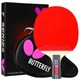Ракетка для настольного тенниса BUTTERFLY 702, 7 звезд, с прямой ручкой, с двусторонней обратной резиной, карбоновое основание, профессиональная, с чехлом - изображение 11