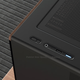Корпус для настільного комп'ютера Aigo Starry Sky Lan, версія з візерунком Small Lan, чорний, з вертикальним потоком повітря, материнська плата M-ATX, водяне охолодження 240 мм, панорамний огляд 270°, відеокарта 5090 - изображение 8