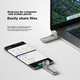 Флеш-накопитель MOVE SPEED 512 ГБ большой емкости, USB 3.2 Type-C, двойной интерфейс для телефонов и компьютеров, резервное копирование с шифрованием по отпечатку пальца, стабильная скорость работы без сбоев, серия Yicun. - изображение 4