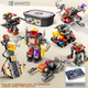 FEELO — игрушка, совместимая с конструктором LEGO, подарок на день рождения для мальчиков и девочек, образовательная инженерная машина 1628-1 «Ведро». - изображение 7