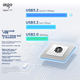 Накопичувач Aigo P1 зовнішній SSD 1 ТБ USB 3.2 Type-C, швидкість читання 2000 МБ/с, з підключенням до телефона - зображення 6