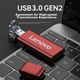 Портативний твердотільний накопичувач Lenovo (PSSD) 128 ГБ, інтерфейс USB 3.1, серія ZX1Mini, червоний - зображення 6