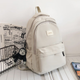 Рюкзак Landcase 1606 школьный вместительный для девочек, стиль кампуса, белый - изображение 5