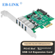 EB-LINK Настольная плата расширения PCI-E на USB 3.0 с чипом Renesas (NEC), поддерживает компьютеры в компактных корпусах, внутренняя четырехпортовая USB-плата-концентратор, не требует блока питания. - изображение 4