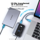 USB-хаб ORICO M32A2C USB 3.2 Gen2 10 Гбіт/с для ноутбуків Apple MacBook - зображення 6
