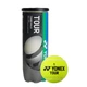 Тенісні м'ячі YONEX для тренування з високою еластичністю, міцні, спеціально розроблені для змагань, набір з 3 штук, TBTR3 жовтого кольору - зображення 4