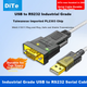 Кабель DTECH DT-5002E USB — RS232 с разъемом DB9 промышленный, 0.5 м, для кассовых аппаратов и принтеров - изображение 5