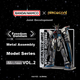 Модель статуї Piececool Freedom Gundam, 3D металевий пазл, ручна робота, подарунок на день народження та весілля - изображение 6