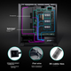 Корпус для материнской платы PHANTEKS XT523 Black Ultra Glass Side Panel ATX (сетчатая панель/10 мест для вентиляторов/Type-C Gen2/5080) - изображение 11