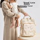 Сумка для мамы Taoqibaby, необходимые вещи для прогулок с малышом, рюкзак для матери и ребенка, многофункциональная вместительная сумка для мамы с цветочным узором. - изображение 11