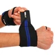 Бинты кистевые для жима (2шт) STRENGTH WRIST WRAPS MUTE 9097 (PL, эластан, l-58см, Черный-синий) (9097_Черный-синий) - изображение 1