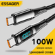 Кабель Essager Type-C PD 100W 200 см для швидкої зарядки та передачі даних 77646 - изображение 2