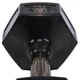 Гантель для фітнесу з покриттям TPU 1 штука Zelart Jelly Urethane Coated Dumbbell TA-2946-20LB (1x9кг) (1шт, TPU, чорний) - зображення 4