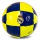 Мяч футбольный №5 ламинированный сшит вручную BALLONSTAR REAL MADRID CRYSTAL FB-7960 Жёлтый-синий - изображение 3