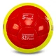 Мяч футбольный №5 ламинированный сшит вручную BALLONSTAR MANCHESTER UNITED CRYSTAL FB-7958 Жёлтый‑красный - изображение 3