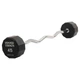 Штанга нерозбірна з фіксованою вагою вигнута PEV HAMMER STRENGHT TA-9978-45 45 кг Сірий - зображення 1