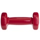 Гантель для фітнесу вінілова 1 штука Zelart по 1 кг. 20 шт. TA-2777-1 Червона - зображення 4