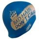 Шапочка для плавания силиконовая для взрослых MD Don't care M055465 Темно-синий - изображение 4