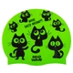 Шапочка для плавания силиконовая юниорская MD Cats M057405 Зеленый - изображение 2