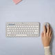 Комплект клавиатуры и мыши Logitech PEBBLE 2 COMBO беспроводной тихий с Bluetooth и 2.4 ГГц, тонкий, дымчато-серый - изображение 7