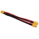 Паралельний Y-кабель живлення XT30 18AWG (10 см) для з'єднання двох акумуляторів (подвоєння ємності) - зображення 1