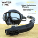 Маска для дайвінгу WATERTIME / Shuichuan для підводного плавання з системою повного сухого дихання, маска для плавання та дайвінгу при короткозорості, -5,50 діоптрій - изображение 6